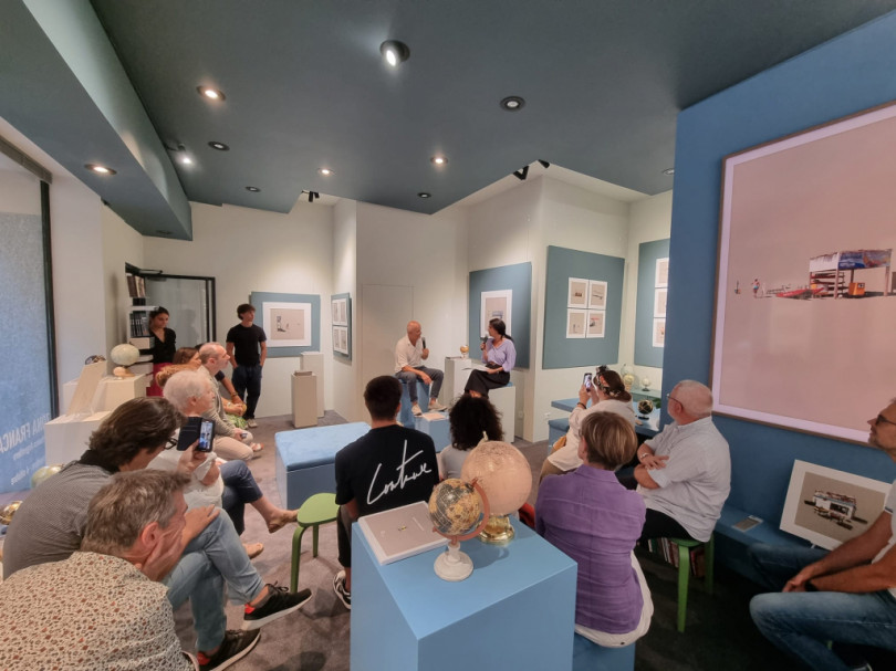 Pierfranco Argentiero e Carolina Saporiti in dialogo nella 